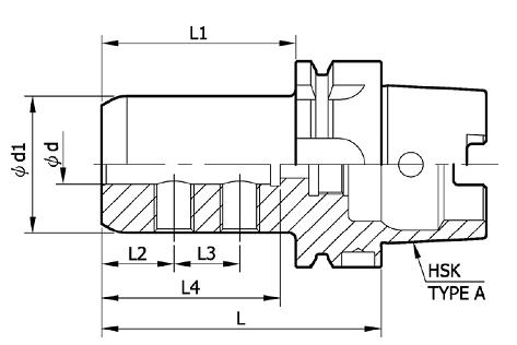 hsk50a-sle侧固式刀柄