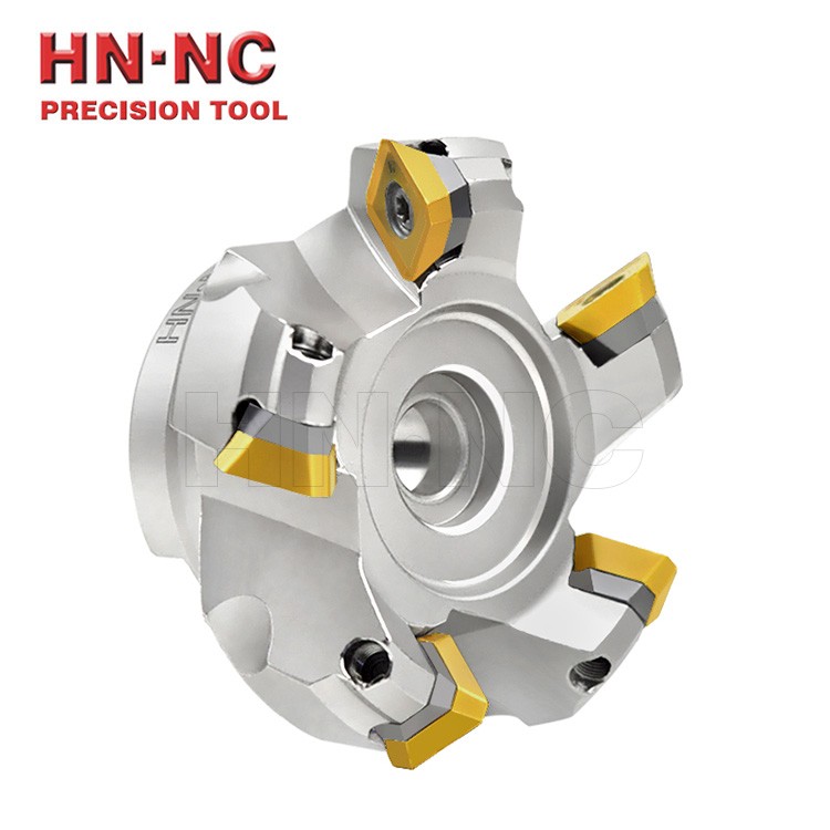 ASX445度可转位数控铣刀盘使用SEKT13T3/SEMT13T3铣刀片图3